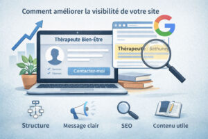 comment améliorer la visibilité d’un site de thérapeute sur Google